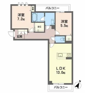 シャーメゾン ブロート【2階】の間取り