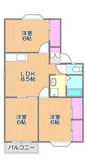 アーバン・ハイツ松新IIA棟【2階】の間取り