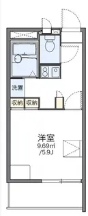 レオパレスSUN LIGHT【3階】の間取り