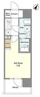 ラ ドゥセール川崎1【3階】の間取り