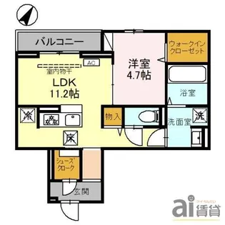 D-Sereno上福岡【3階】の間取り