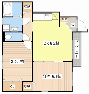 シェソワ ポプリ【1階】の間取り