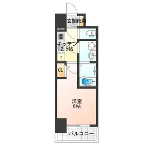 エスリード難波AGREA【12階】の間取り