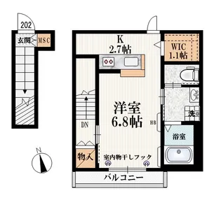 メゾンYs【2階】の間取り