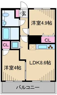 ラハイナコート21【2階】の間取り