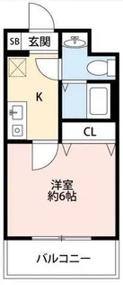 コムネット東府中【1階】の間取り