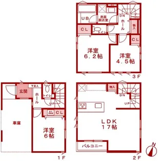 神奈川県横浜市鶴見区平安町1【一戸建】の間取り