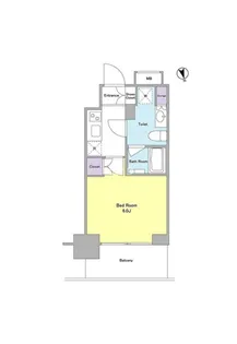 ラベイユ麻布十番【8階】の間取り