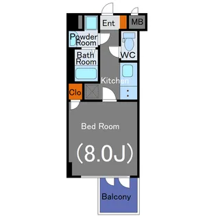 RISING STAGE【4階】の間取り