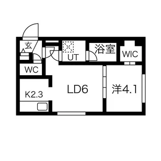 SASA南郷【1階】の間取り