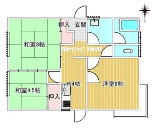 岡山県岡山市南区大福【一戸建】の間取り
