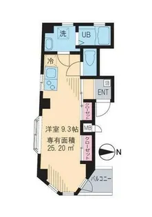 トワ ヴェール上野【3階】の間取り