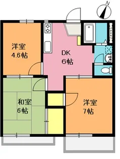 ドゥムール松澤 A棟【1階】の間取り