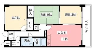 メゾン共栄【6階】の間取り
