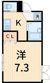 1Kの間取り画像