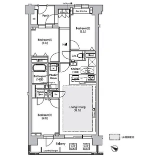 ソアラノーム荻窪天沼【5階】の間取り
