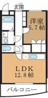 ピノ・ソレアード【2階】の間取り