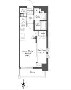 東京都港区白金1【マンション】の間取り