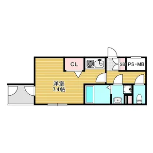 クレハ池田【1階】の間取り