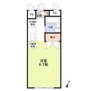 埼玉県狭山市大字東三ツ木【アパート】の間取り