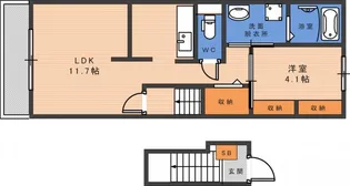 カーサ・ここ【2階】の間取り