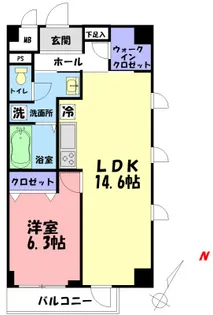 S.フェリーチェ【4階】の間取り