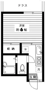 グリーンヒルB【1階】の間取り