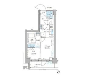 パークアクシス文京本郷【1階】の間取り