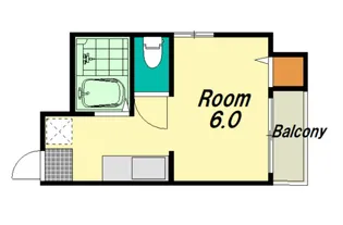 広島県広島市中区江波東1【マンション】の間取り