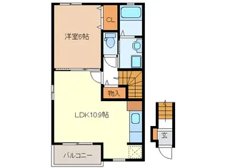 ハイシード平和【2階】の間取り