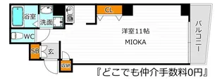 プライムタワー阿倍野40【3階】の間取り
