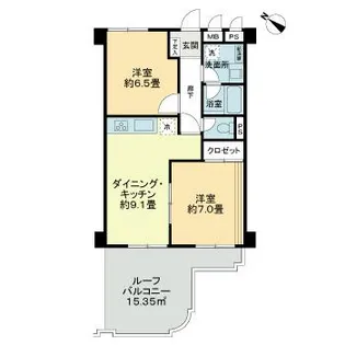 コンド川口【5階】の間取り