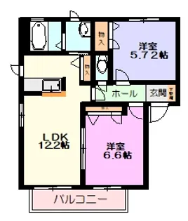 パークアベニューC【2階】の間取り
