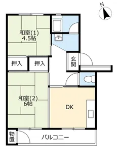 UR戸頭【3階】の間取り