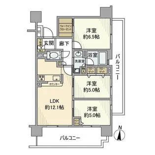 クリオ文京本駒込【13階】の間取り