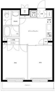 ルーブル蒲田南【5階】の間取り