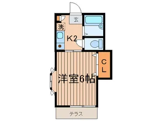 シャンブル本町【1階】の間取り