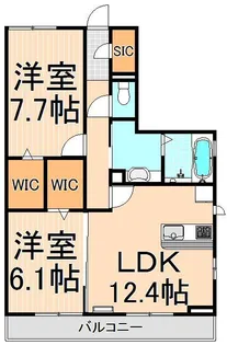 RSAIII【2階】の間取り