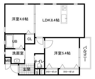 広島県安芸郡海田町三迫2【アパート】の間取り
