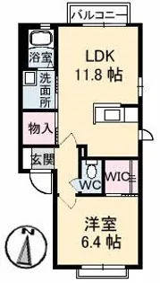 シャーメゾン和田【2階】の間取り