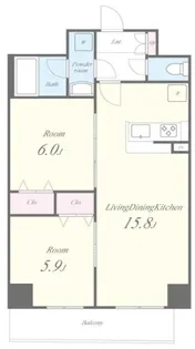 Une Lumiere【5階】の間取り