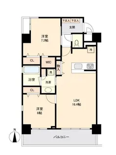 プライマル板橋本町【2階】の間取り