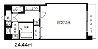 W-STYLE大阪谷町【7階】の間取り