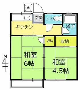 パナハイツかしわ台【2階】の間取り