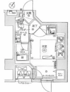 レーヴ横浜蒔田フェルクルール【4階】の間取り