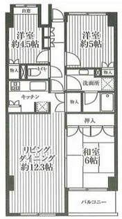 グロブナーハウス【5階】の間取り