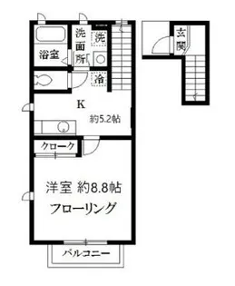 ウィスタリアB【2階】の間取り