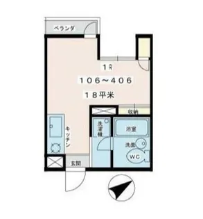 サンドルフ多摩【4階】の間取り