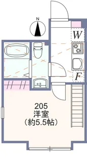 アザーレ・クオン日吉【2階】の間取り