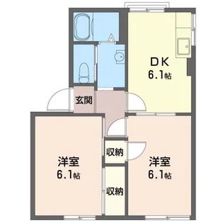 ファミ―ルハイツ A【1階】の間取り